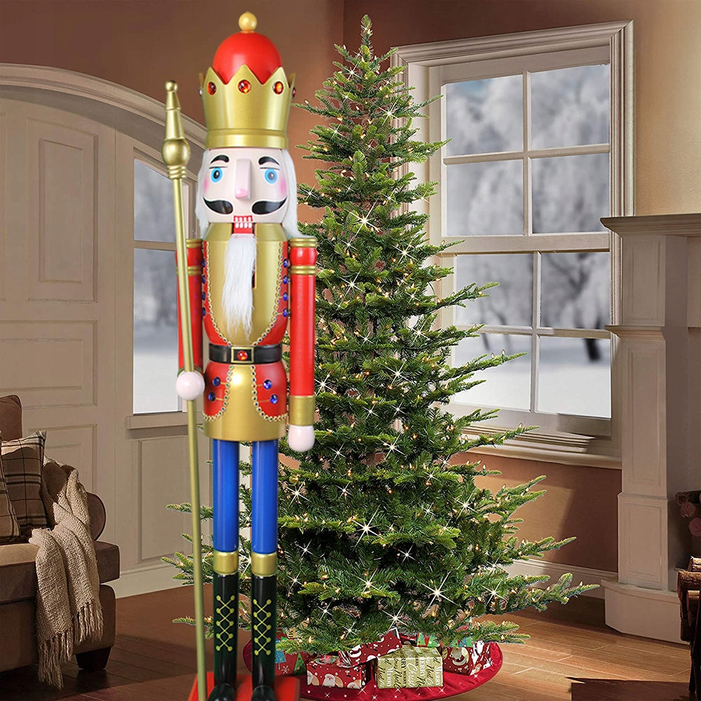 Dziadek do orzechów figurka świąteczna czerwony król K01 120 cm Manufacturer code 4FT-K01