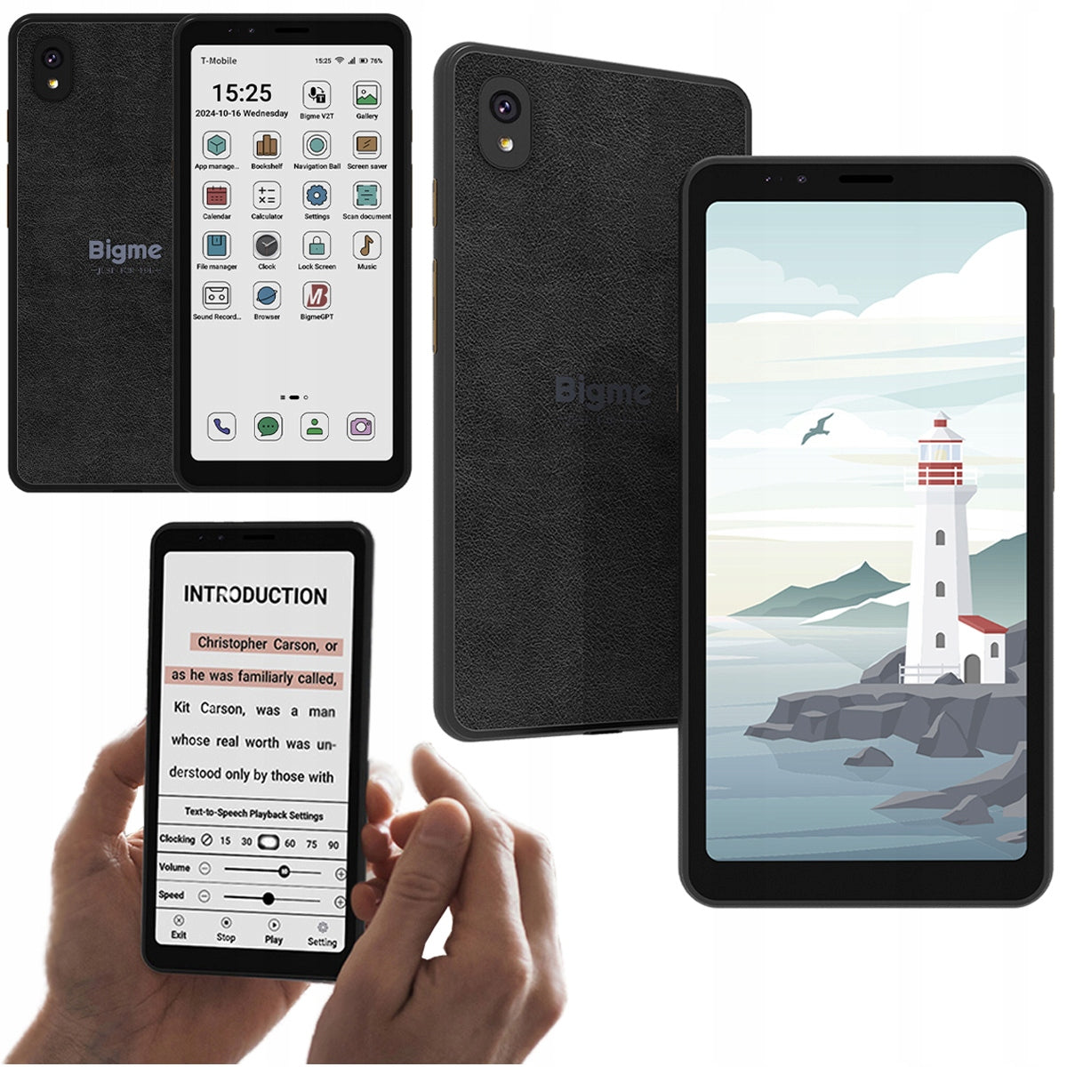 E-BOOK READER SMARTPHONE 2in1 color 5,84" 6/128 GB BIGME HIBREAK