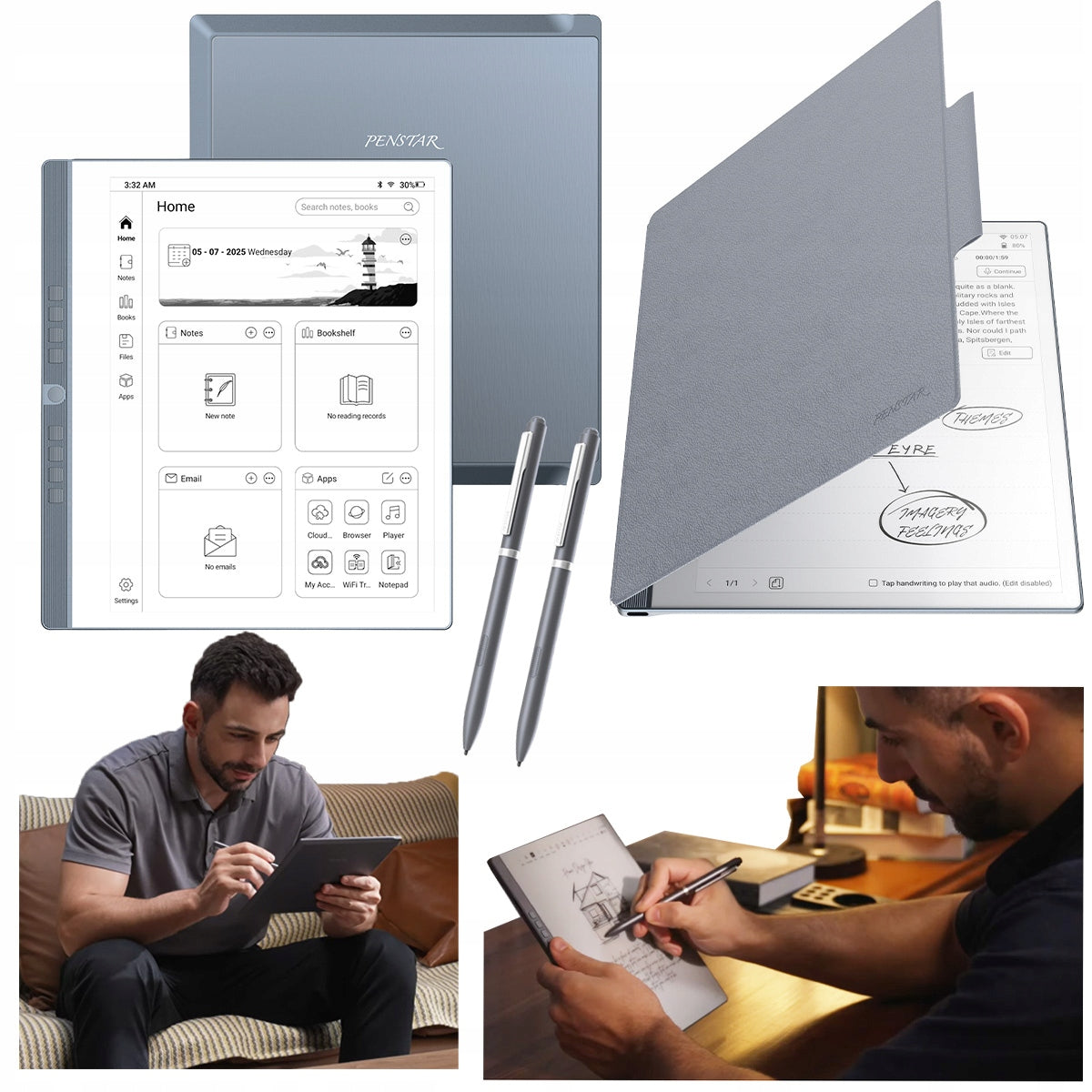 E-Note 2 NOTEBOOK e-book reader with stylus Penstar