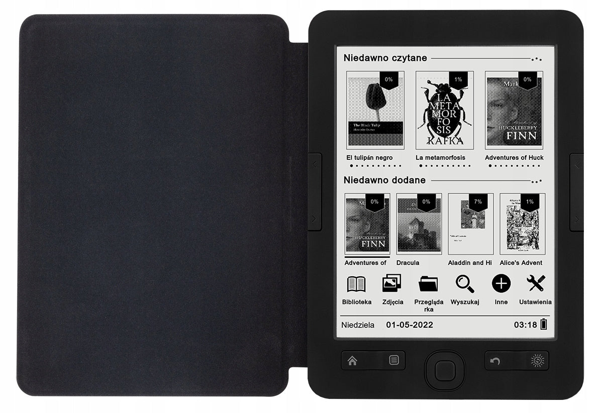 E-book reader BEMI Cognita+ 4GB 6 Cali 1800mAh E-INK Carta Black