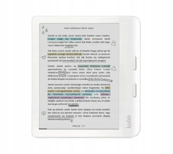 E-book reader Kobo Libra Colour 7" 32GB WiFi Bluetooth White