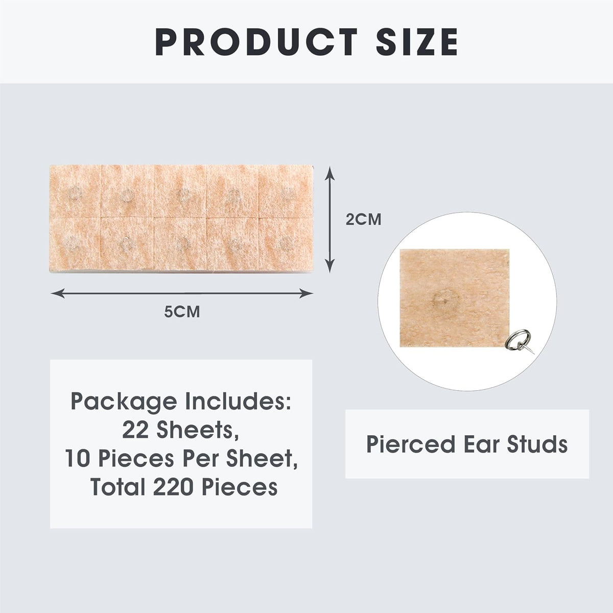 EAR ACUPUNCTURE SEEDS 220 PIECES EAR PATCHES MASSAGE ACUPRESSURE THERAPY Manufacturer code bez marki