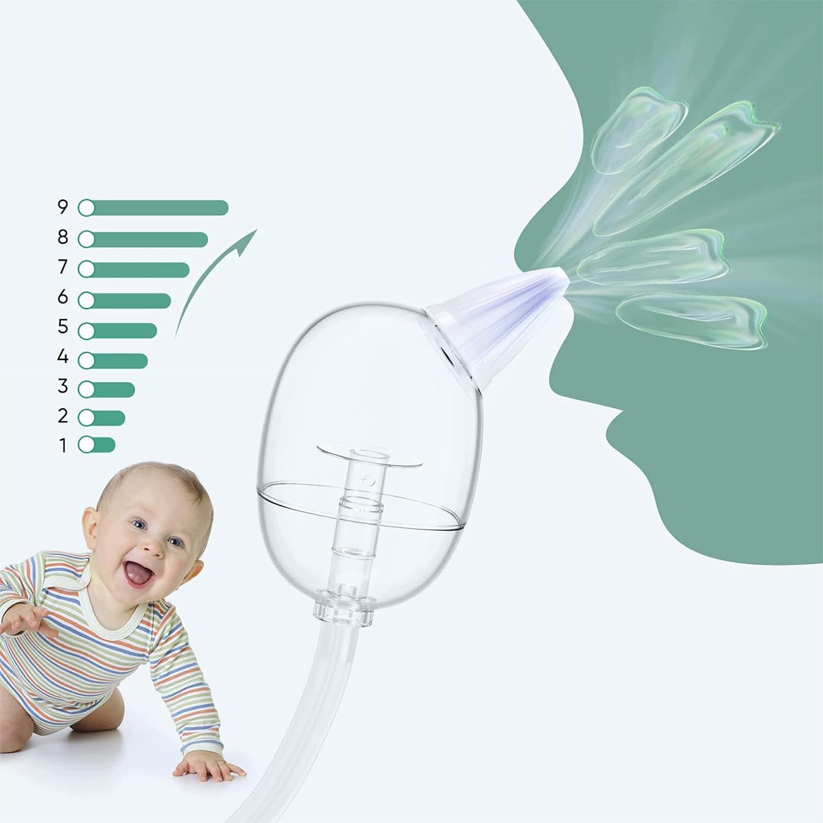 EAR NOSE ASPIRATOR ELECTRIC VACUUM CLEANER EXTRACTOR FOR RUNNY NOSE POWER Medical device no