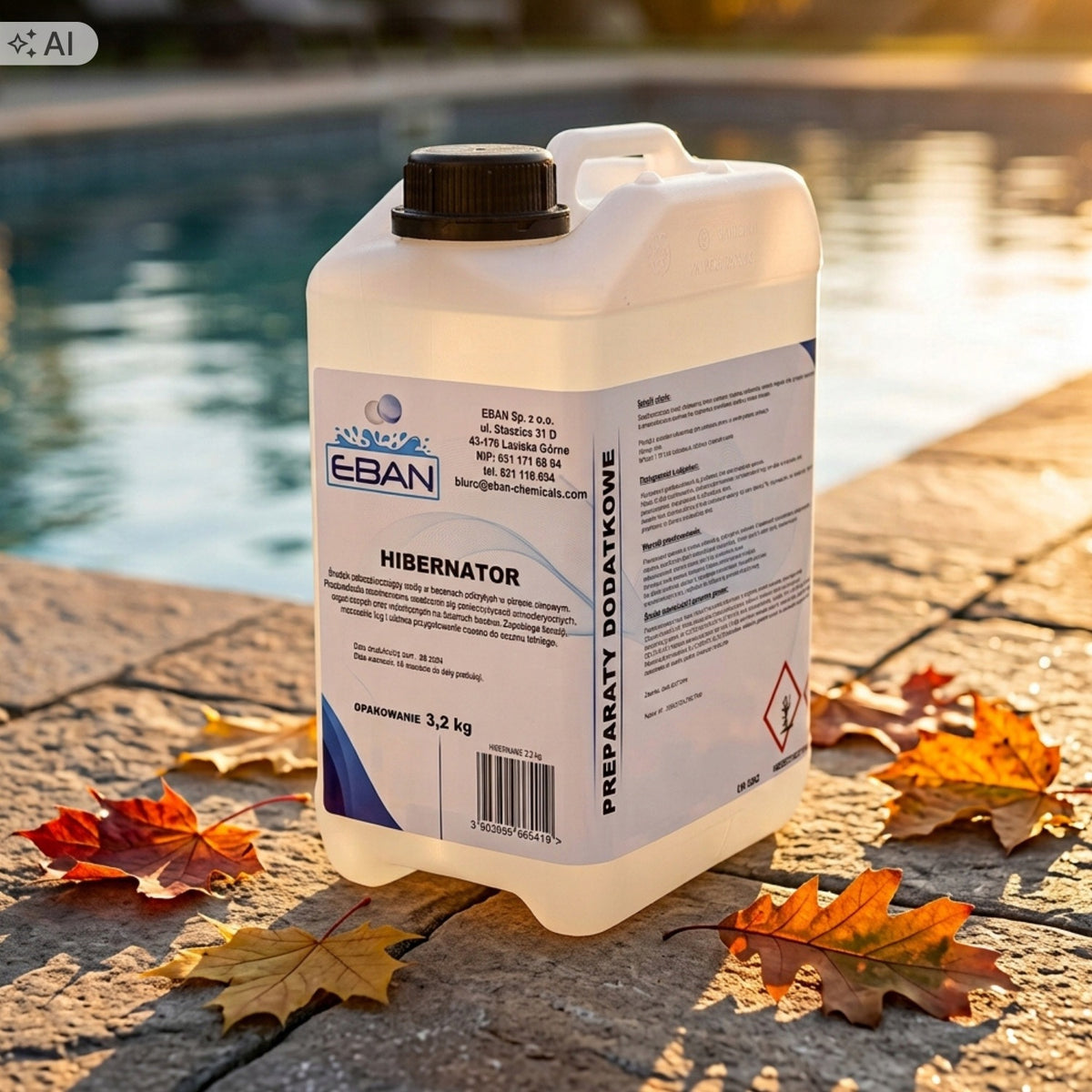 EBAN Hibernator PREPARATION for Swimming Pool for WINTER anti-algae anti-caking 3,2kg Manufacturer code HIBERNATOR_3200
