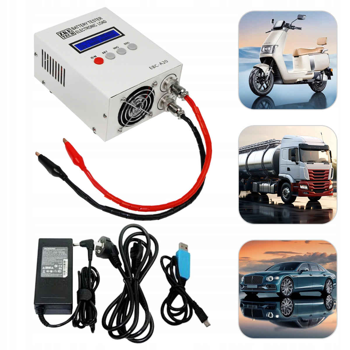 EBC A20 LCD Battery Tester, Lithium Lead,Battery Tester Brand EBC