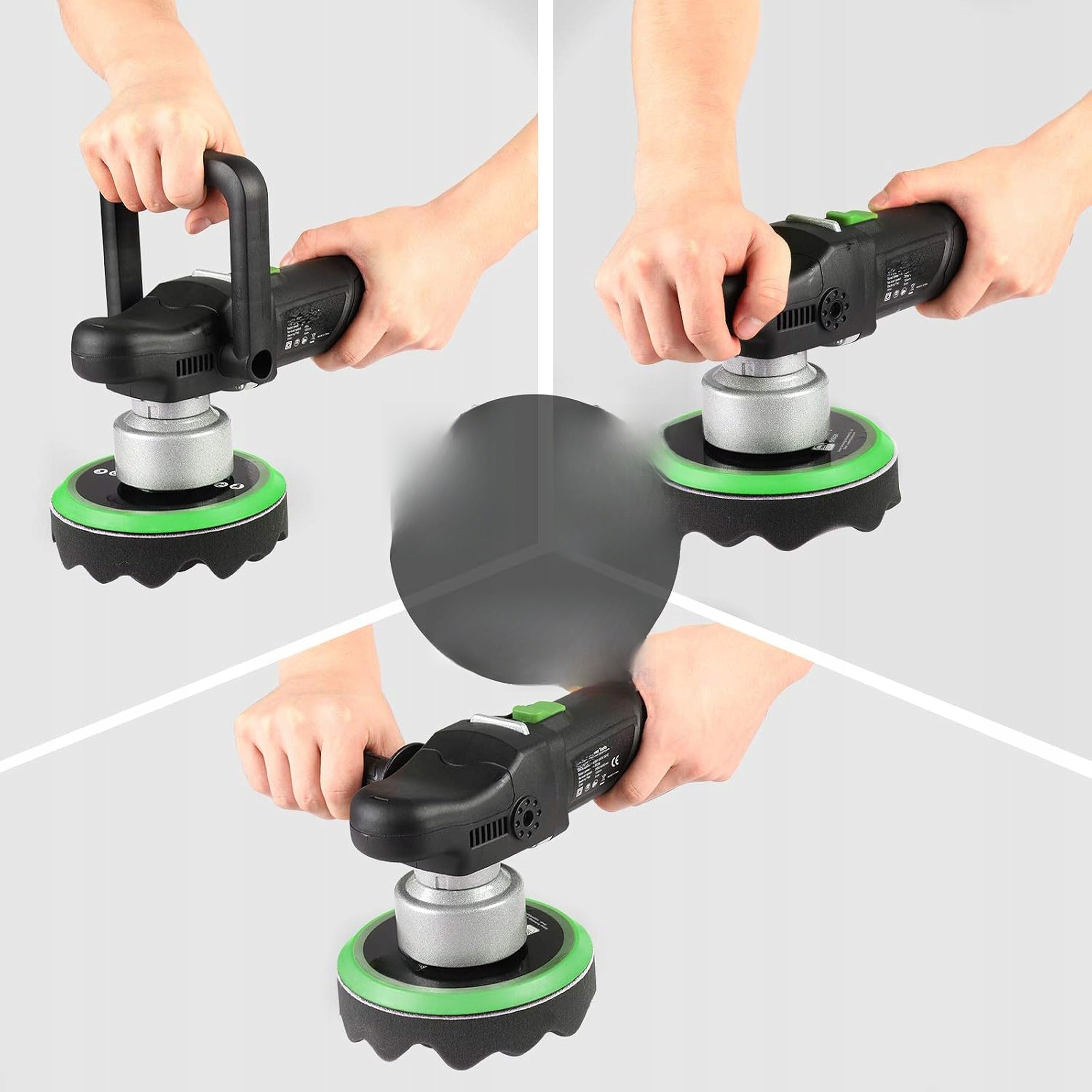 ECCENTRIC ELECTRIC POLISHER 900W GINOUR 6 FOR CAR 150MM HIT SET Brand Ginour