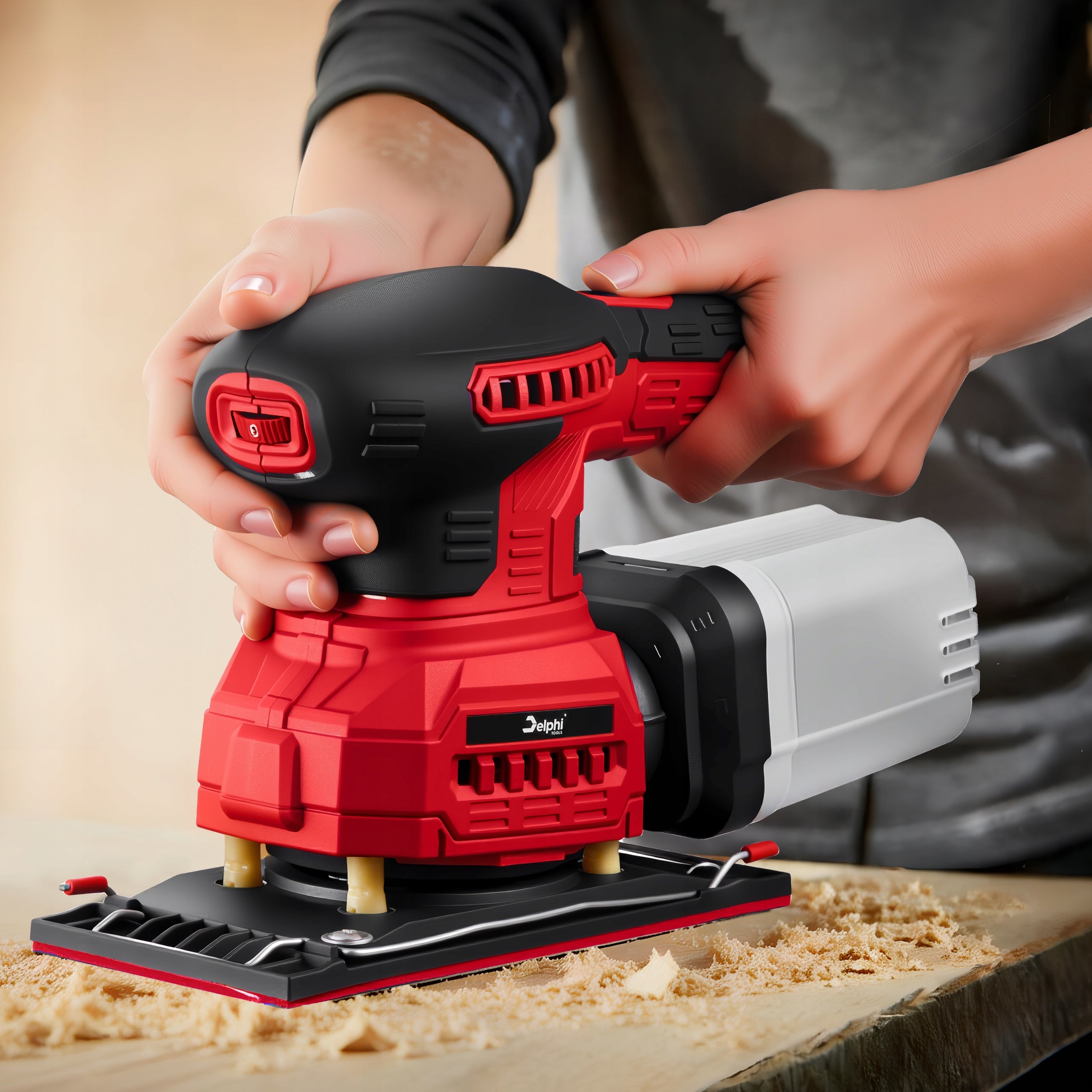 ECCENTRIC OSCILLATING ELECTRIC MULTIFUNCTIONAL GRINDER FOR WOOD 3in1 Power supply type mains