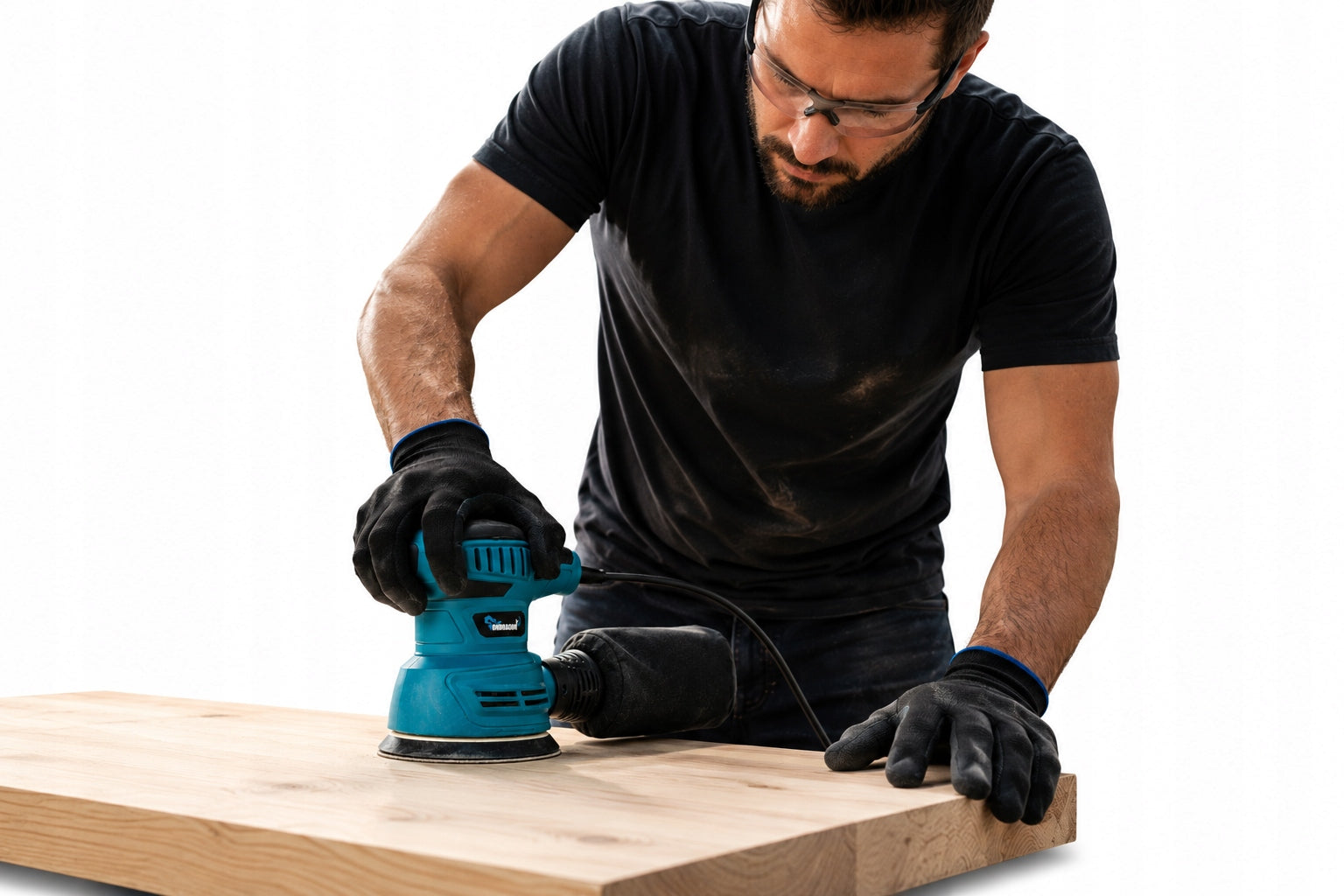 ECCENTRIC OSCILLATING GRINDER FOR METAL WOOD WITH ADJUSTMENT 125mm 1400W Supply voltage 230 V