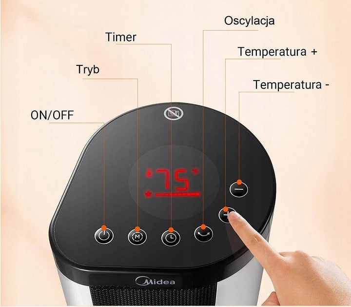 ECO Heater system PTC CERAMIC fan PTC Midea NTH20 2000W Packaging status original