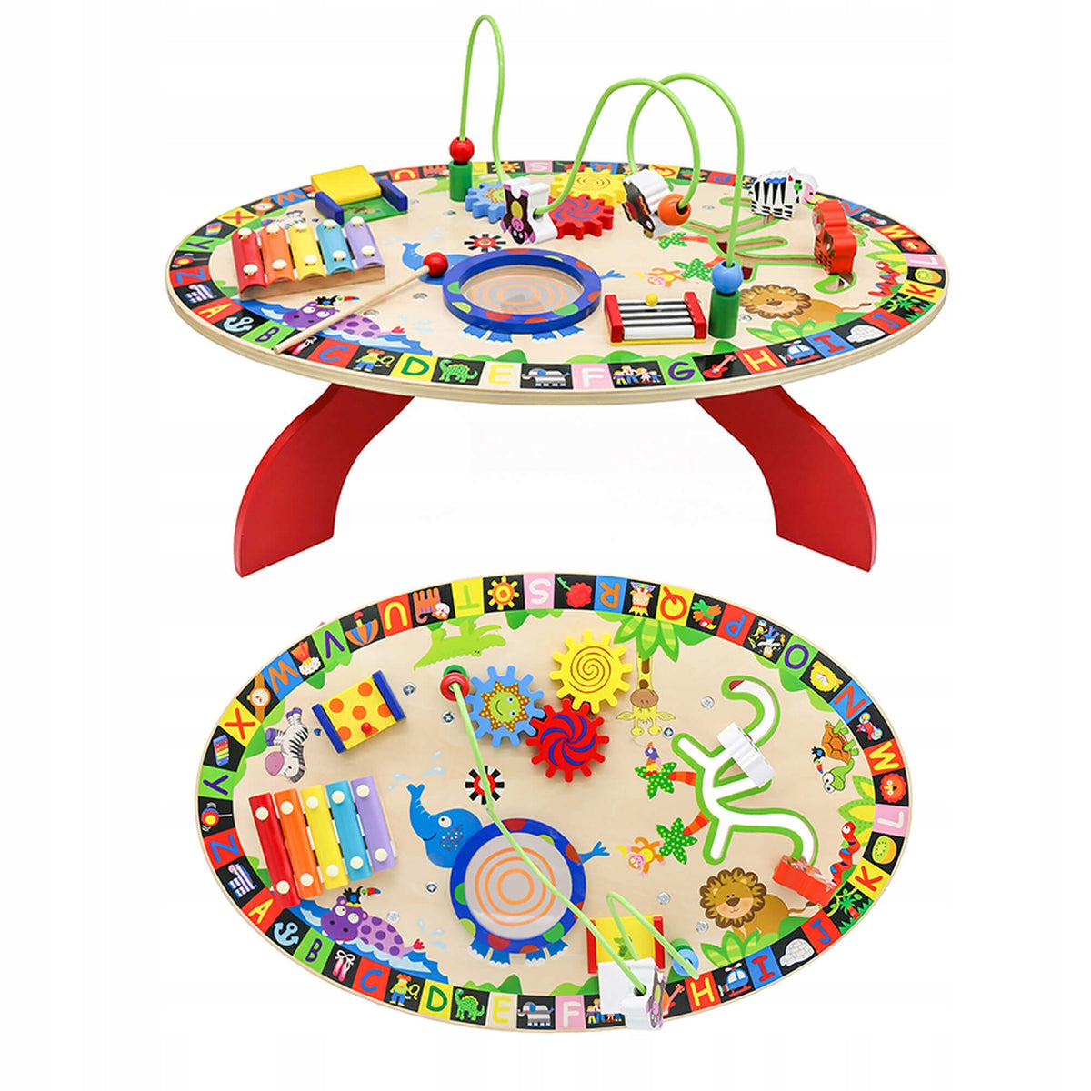 EDITING TABLE MANIPULATIVE LARGE MONTESSORI WOODEN cymbal sorter