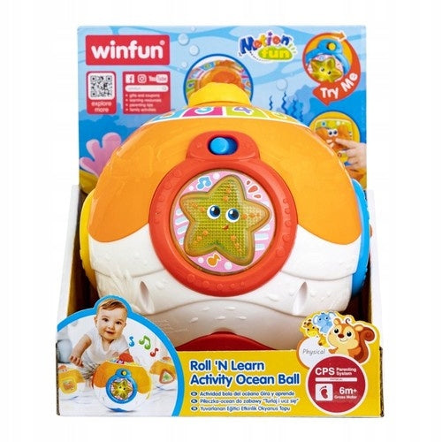 EDUCATIONAL BALL INTERACTIVE OCEAN TOYS MELODIES NUMBERS LIGHTS WINFUN Manufacturer code 230601