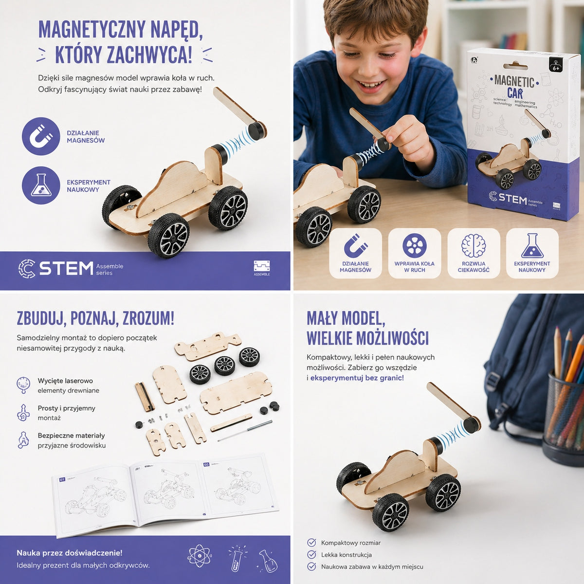 EDUCATIONAL BLOCKS FOR FOLDING STEM AUTO CAR GIFT CHILD TOY Packaging status original