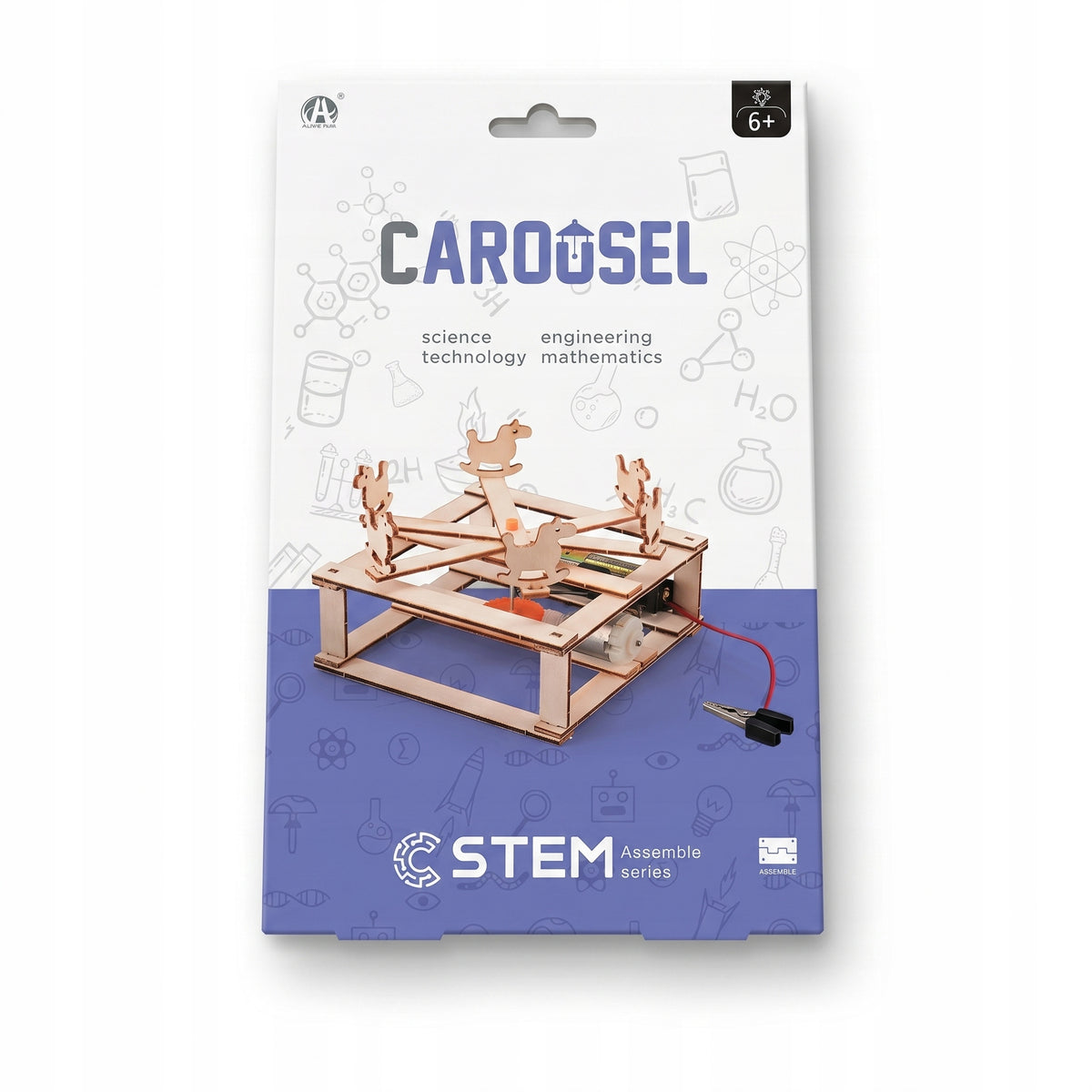 EDUCATIONAL BLOCKS FOR FOLDING STEM CAROUSEL HORSE GIFT CHILDREN TOY