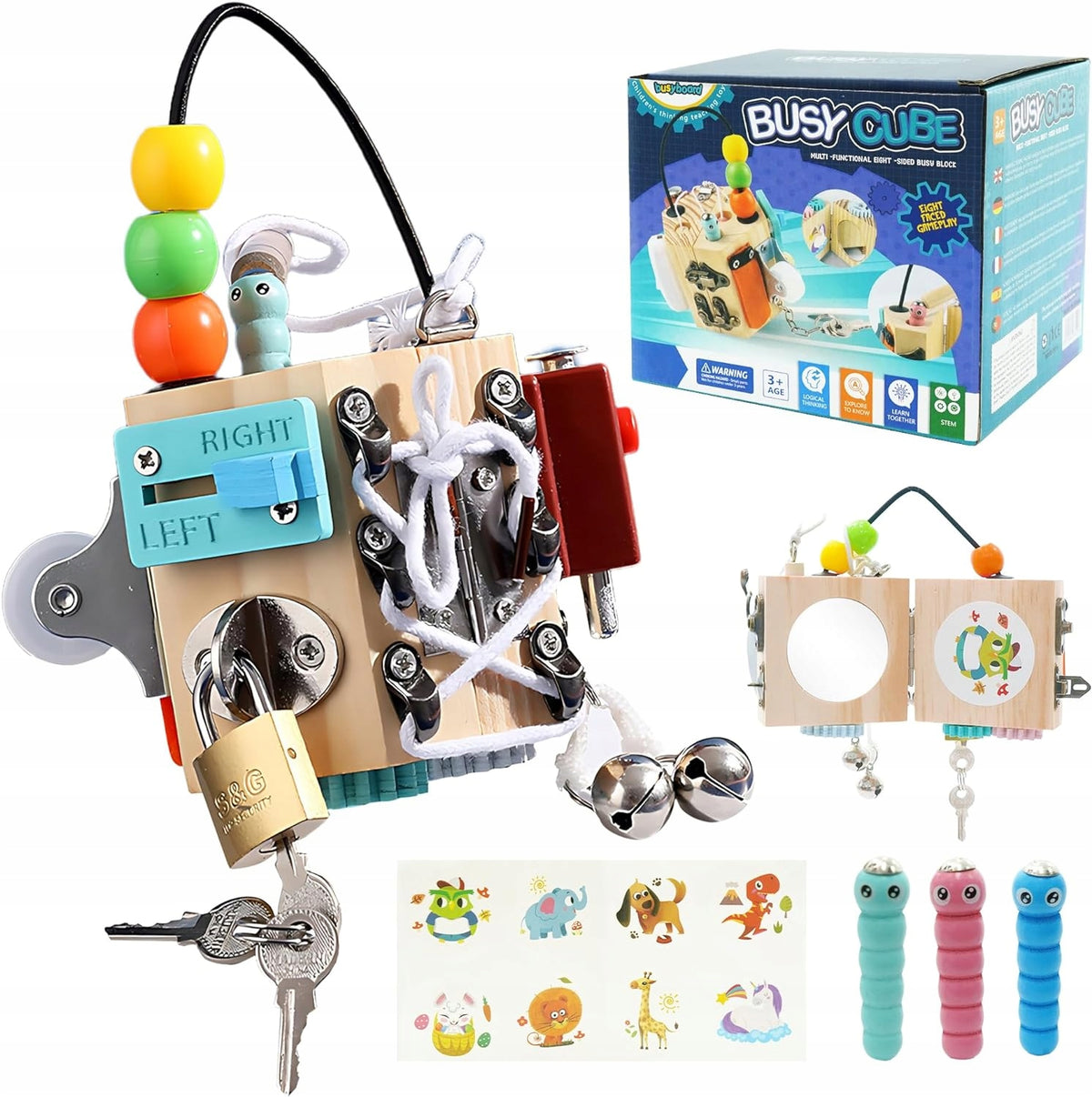 EDUCATIONAL BOOK FOR BABIES 3D MONTESSORI SENSORY CHILDREN GIFT