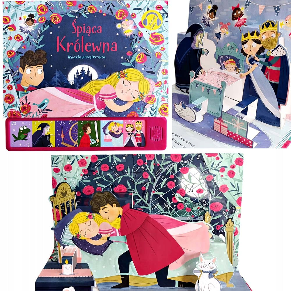 EDUCATIONAL BOOK SPATIAL SOUND FAIRY TALE TO LISTEN TO SLEEPING PRINCESS