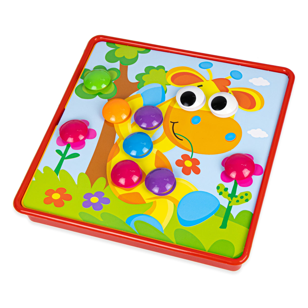 EDUCATIONAL BUTTON PUZZLE FOR CHILDREN MOSAIC 58 EL TOY MONTESSORI Manufacturer code 2306
