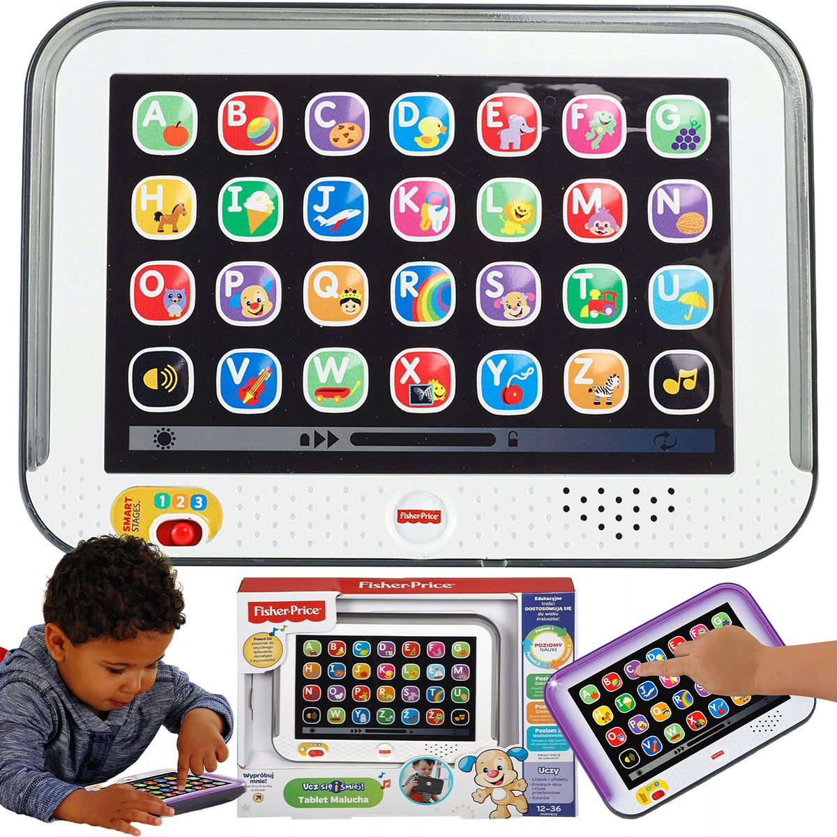 EDUCATIONAL Baby Tablet Toy Interactive for Baby TEACHES