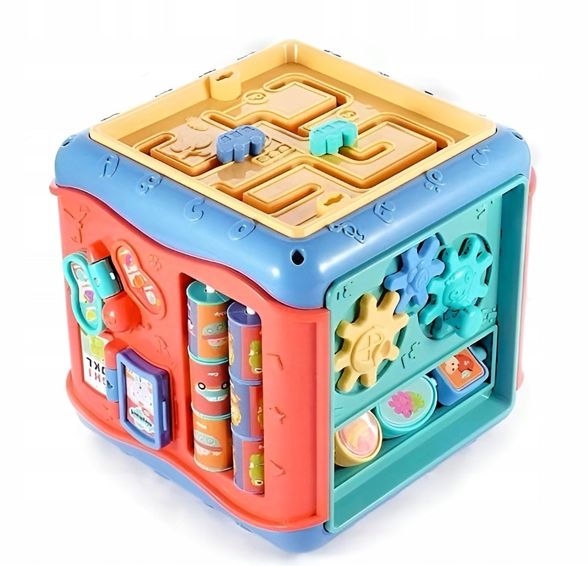 EDUCATIONAL CUBE 8in1 SORTER SENSORY PUZZLE CUBE FOR KIDS Brand BOUNN