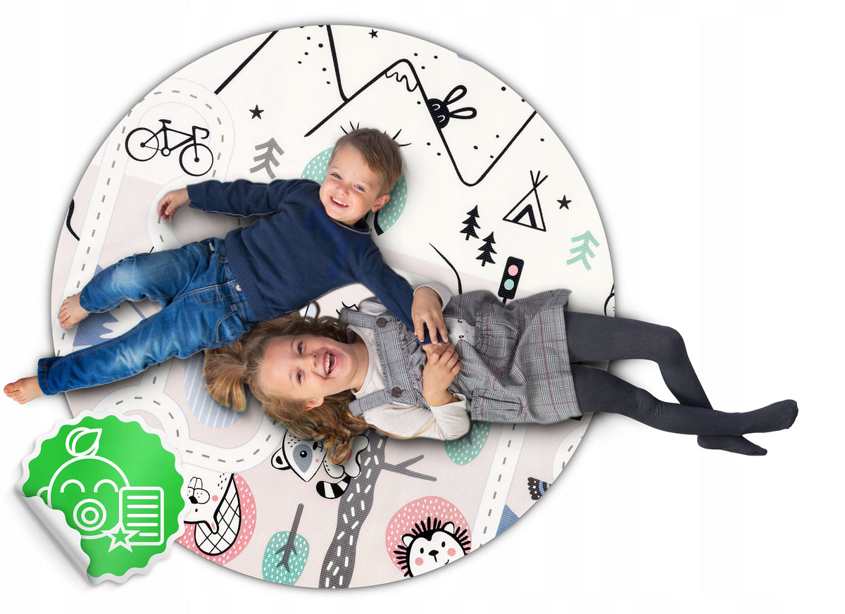 EDUCATIONAL DOUBLE-SIDED FOAM MAT FOR CHILDREN LARGE CARPET 180x150cm NUKIDO Manufacturer code 734201