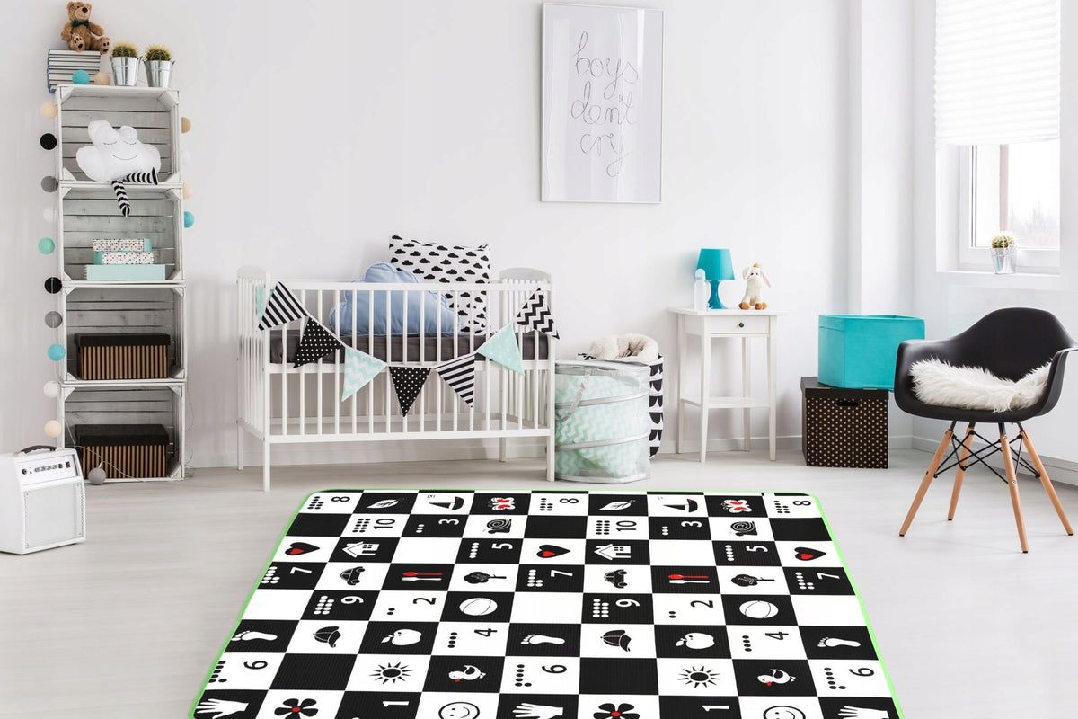 EDUCATIONAL FOAM MAT CONTRAST 180x200 CM THICK XXL Manufacturer code ALM-30M-180