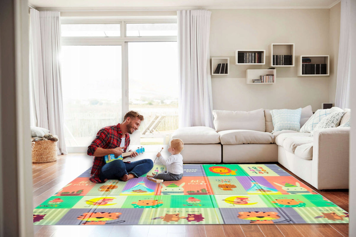 EDUCATIONAL FOAM MAT DOUBLE-SIDED FOLDING ANIMALS XPE 180X150 CM Manufacturer code 3427