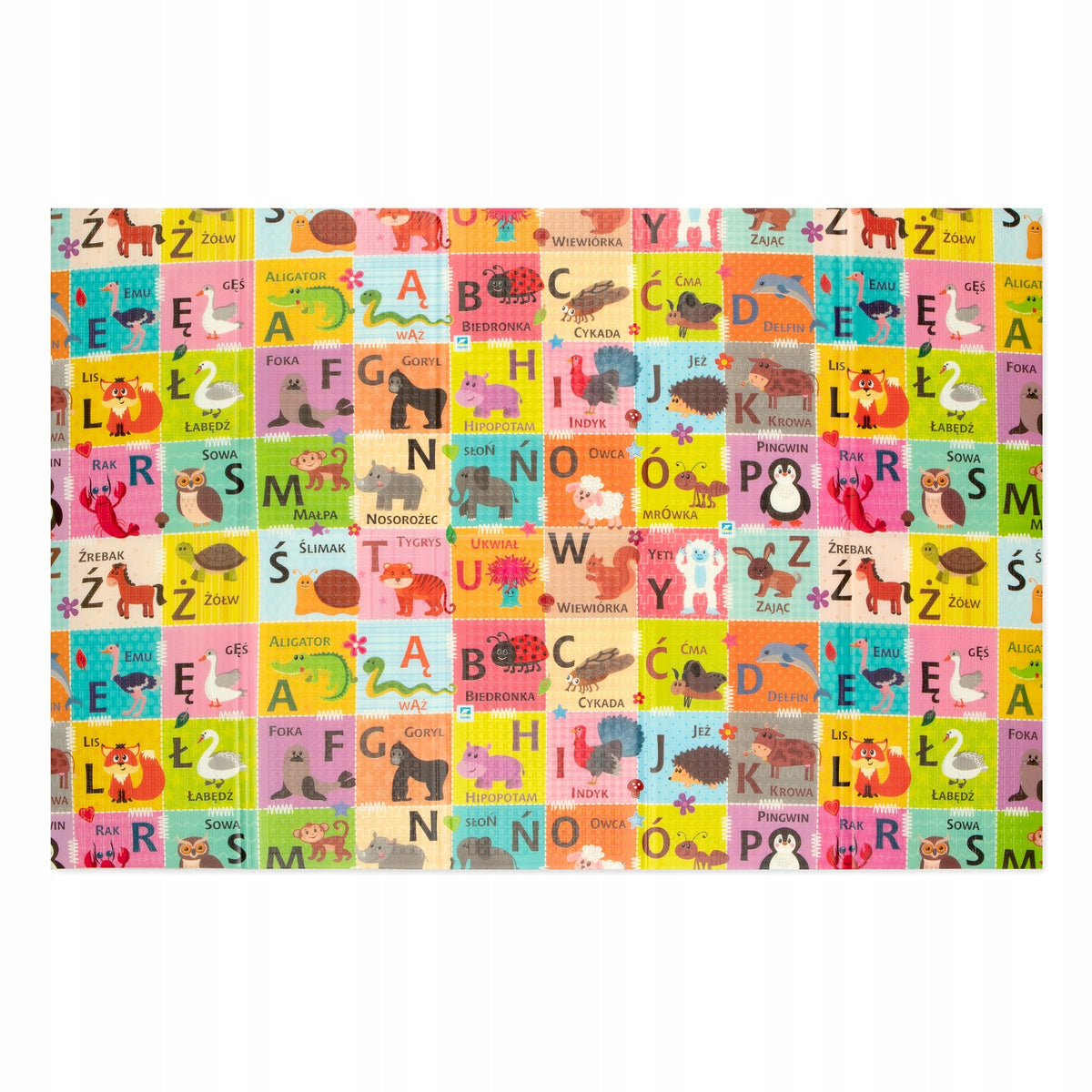 EDUCATIONAL FOAM MAT FOLDING DOUBLE-SIDED CONTRAST ALPHABET PL + BAG EAN (GTIN) 5904204234481
