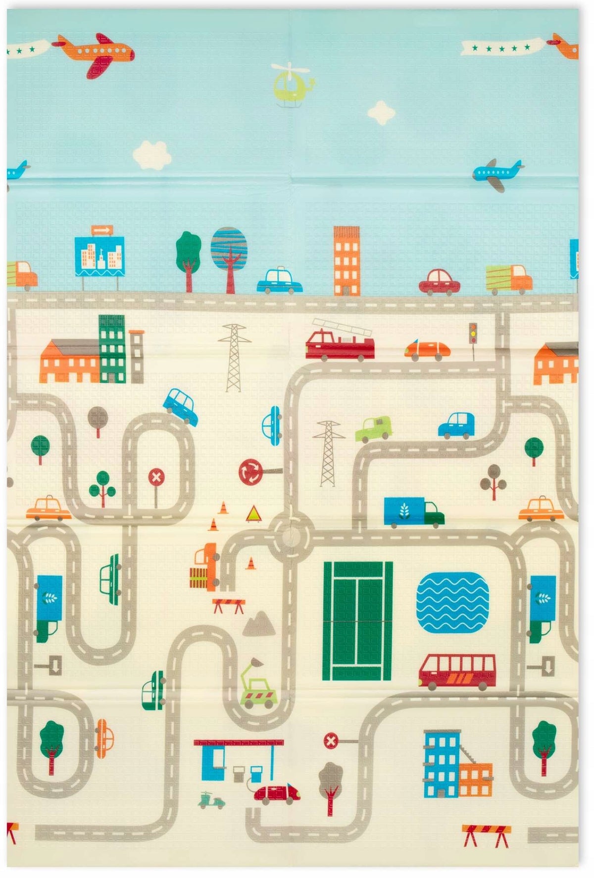 EDUCATIONAL FOAM MAT FOR CHILDREN CITY STREETS ROADS FOLDABLE XPE CARPET Brand Humbi