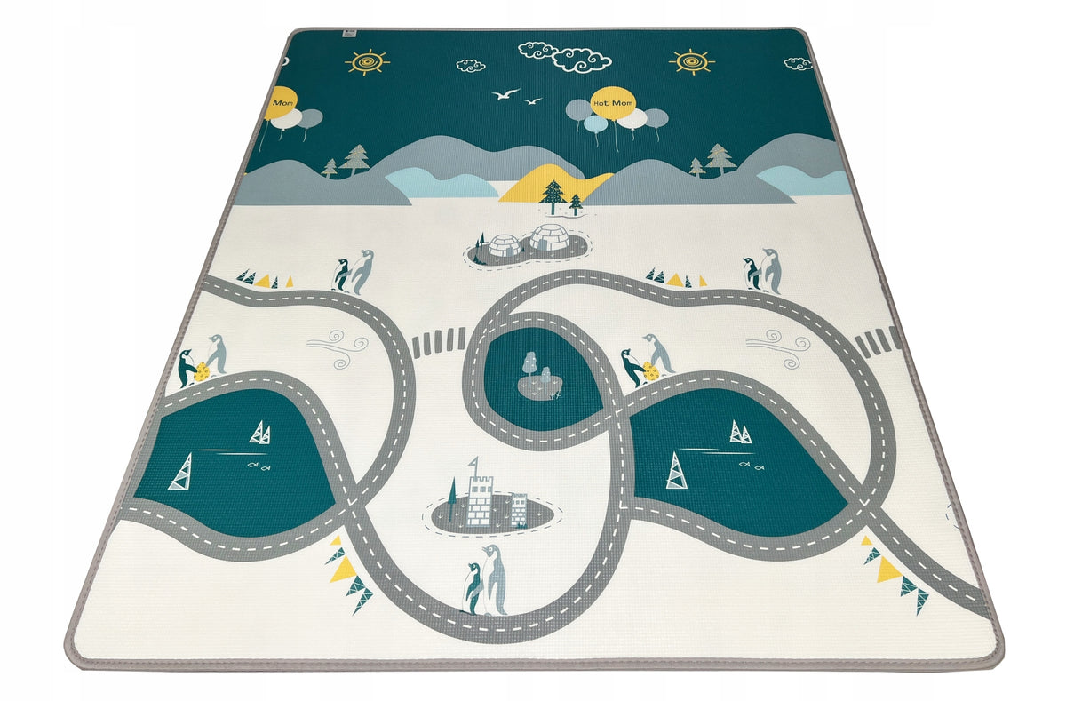 EDUCATIONAL FOAM MAT FOR CHILDREN DOUBLE-SIDED XPE 180x150 THICK 1CM Manufacturer code IKIDO-XPE150x180-8