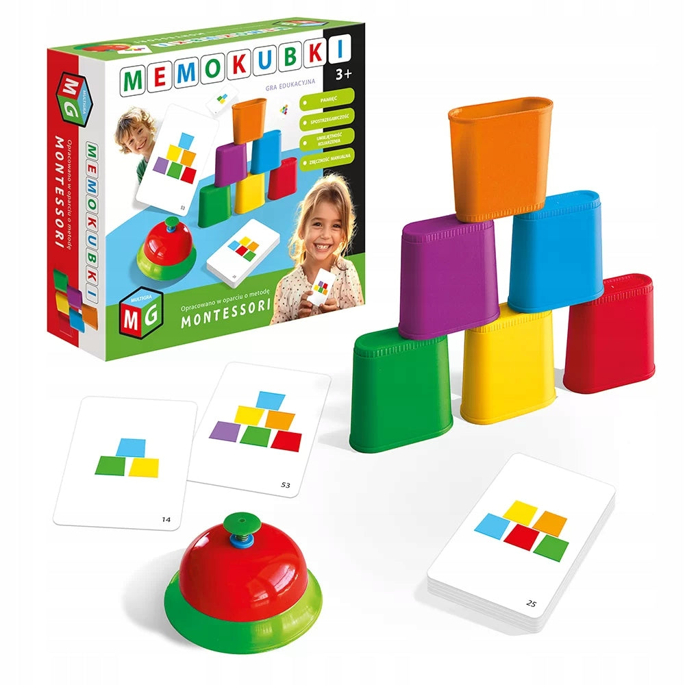 EDUCATIONAL GAME MEMOKUBKI MONTESSORI MULTIGRA