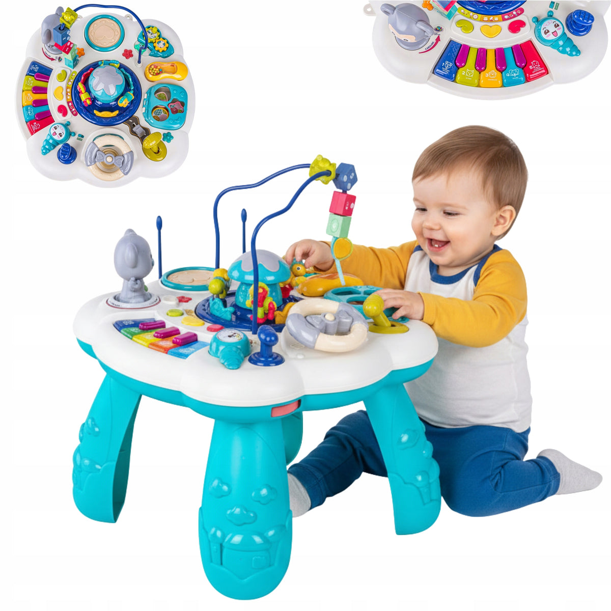 EDUCATIONAL INTERACTIVE MUSIC TABLE FOR CHILDREN LED PIANO FOR GIFT