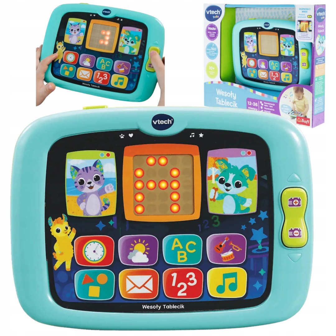 EDUCATIONAL INTERACTIVE TABLET FOR CHILDREN CHEERFUL TABLET LETTERS NUMBERS EAN (GTIN) 5907196546402