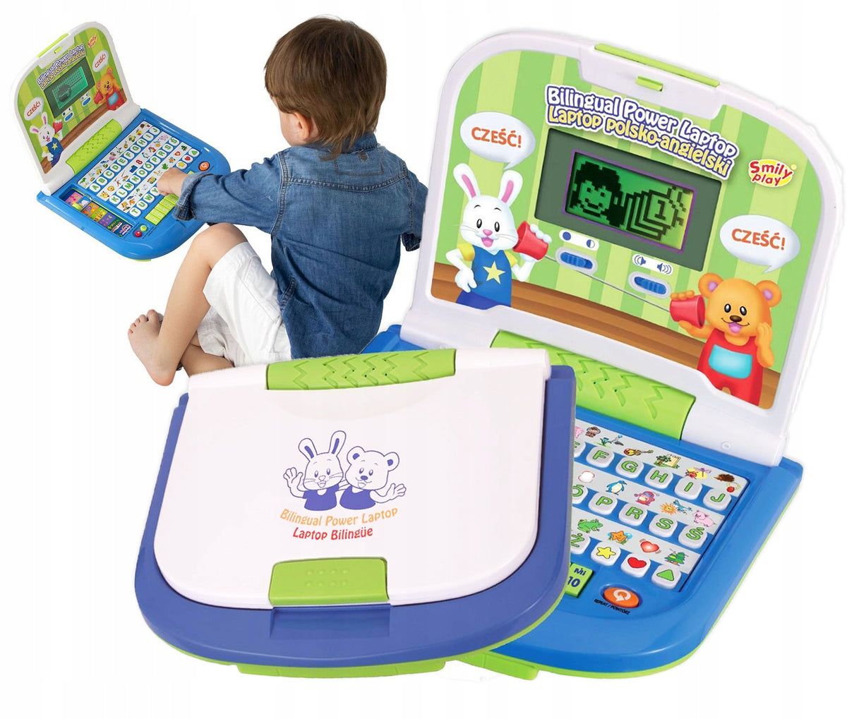 EDUCATIONAL LAPTOP FOR CHILDREN Smily Play Computer Bilingual Fun Packaging status original