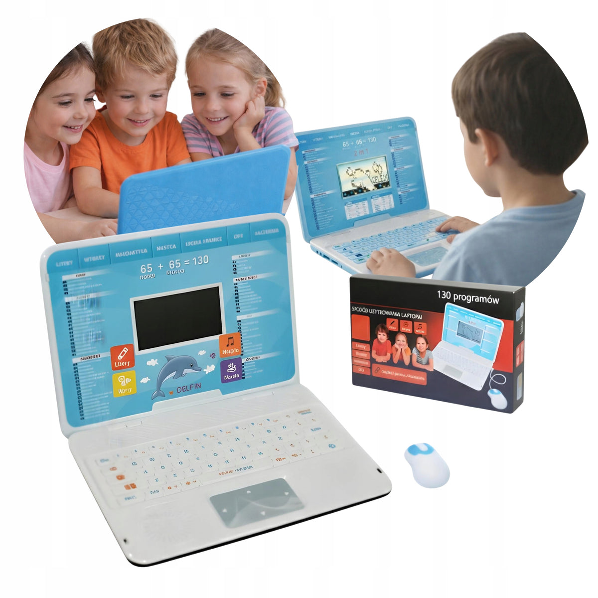 EDUCATIONAL LAPTOP Polish-english For Children Learning Numbers Words 130 Threshold