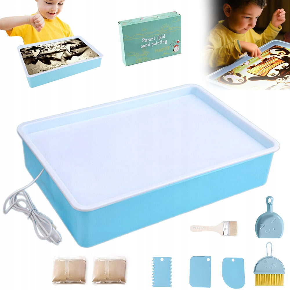 EDUCATIONAL LED SAND PAINTING TABLE CREATIVE SET WITH SAND Brand no brand