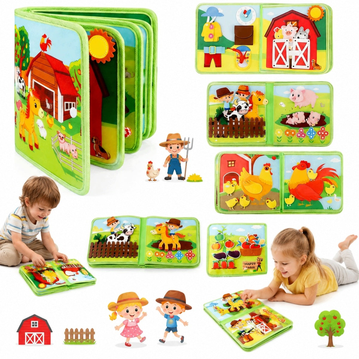 EDUCATIONAL MANIPULATION BOARD SENSORY BOOK NEW 2026