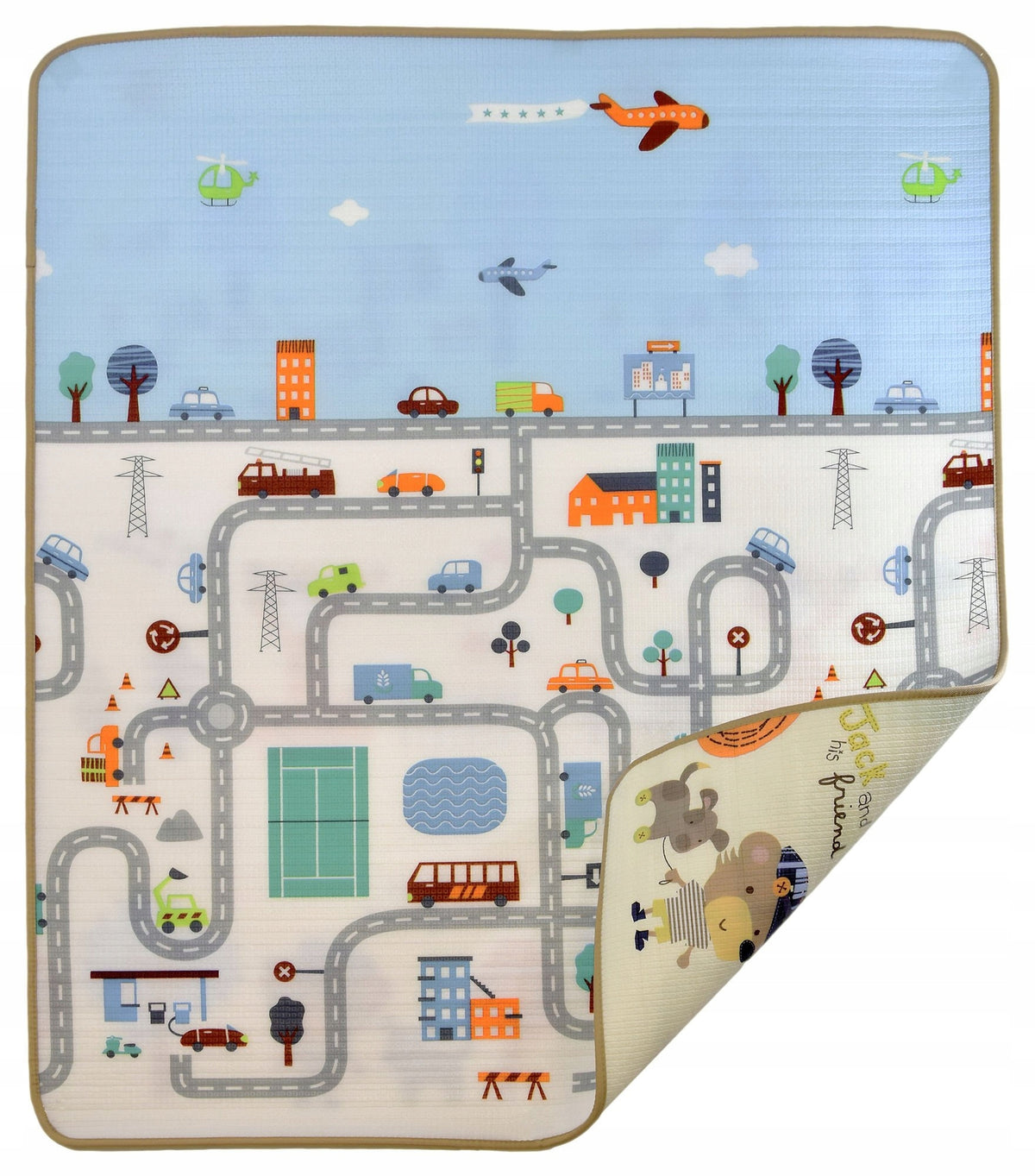 EDUCATIONAL MAT FOAM CITY STREETS 100 X 150 CM
