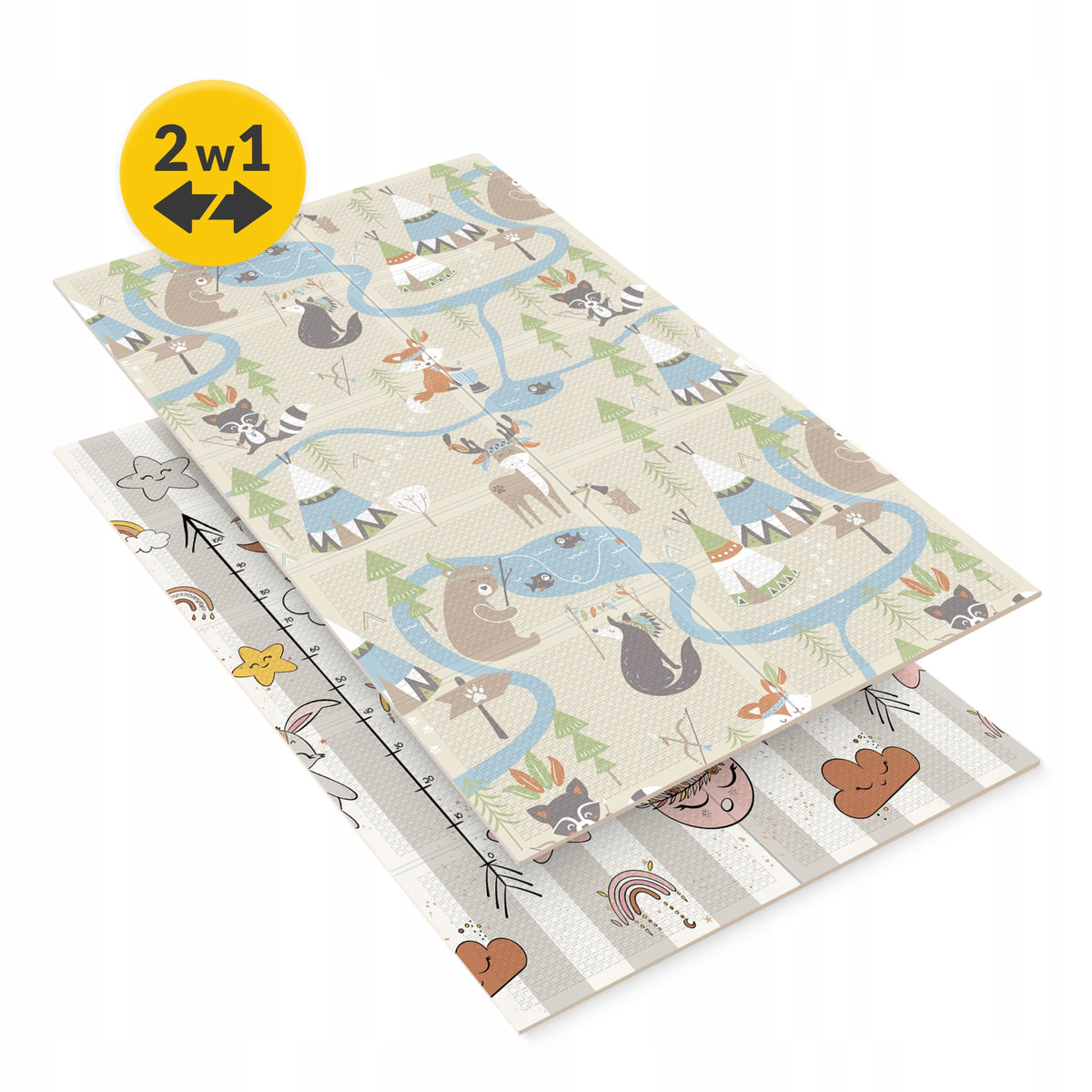 EDUCATIONAL MAT FOR BABIES FOAM DOUBLE-SIDED FOR CHILDREN XPE 180x120cm Packaging status original