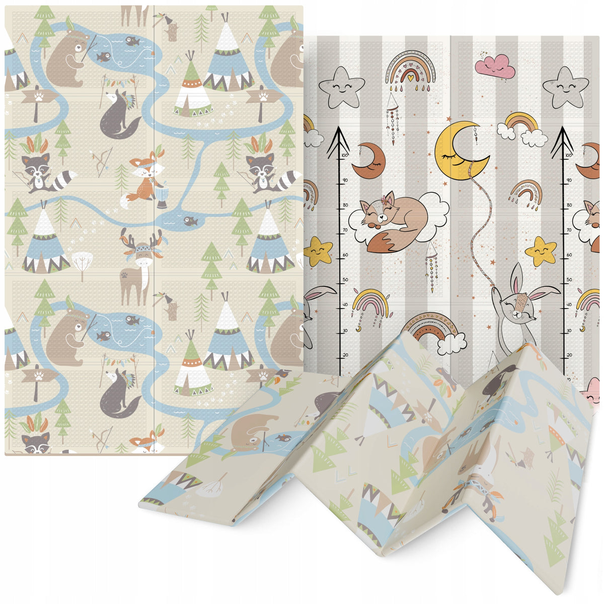 EDUCATIONAL MAT FOR BABIES FOAM DOUBLE-SIDED FOR CHILDREN XPE 180x120cm