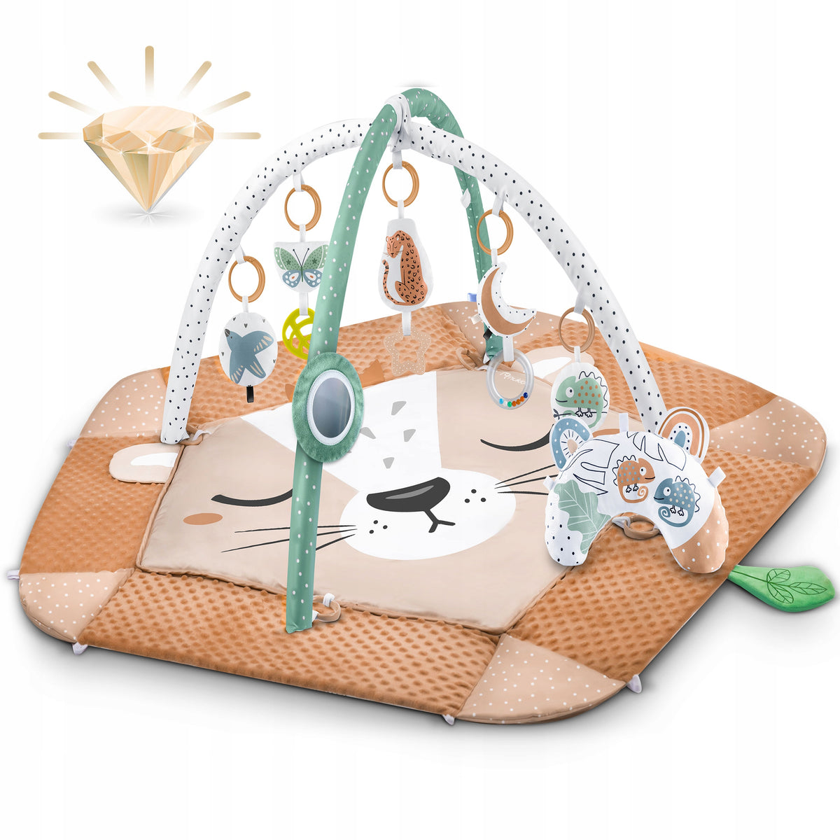 EDUCATIONAL MAT FOR BABIES INTERACTIVE FOLDING LARGE XXL 5in1 NUKIDO Packaging status original