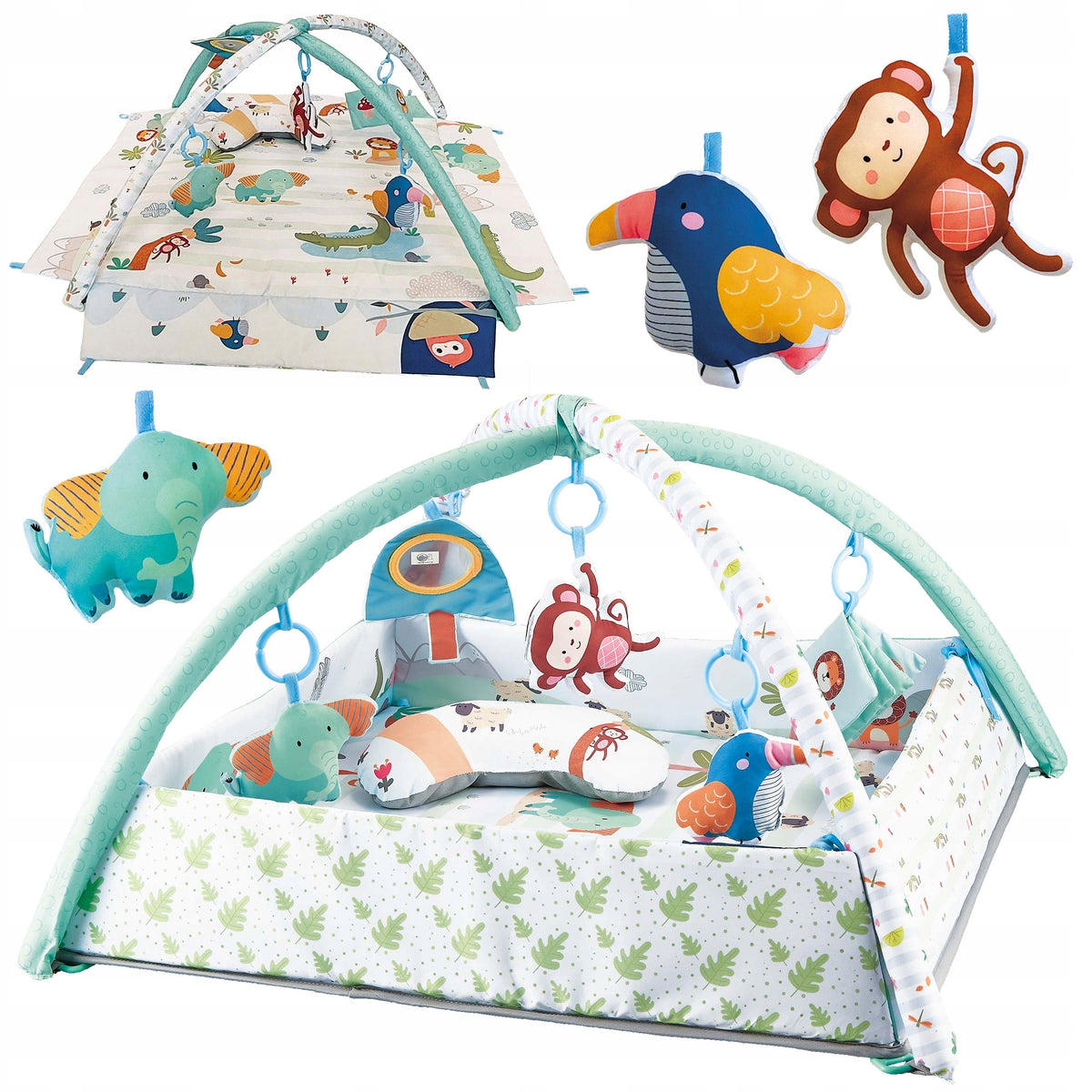 EDUCATIONAL MAT FOR BABIES PLAYPEN COCOON INTERACTIVE TOYS PILLOW Packaging status original