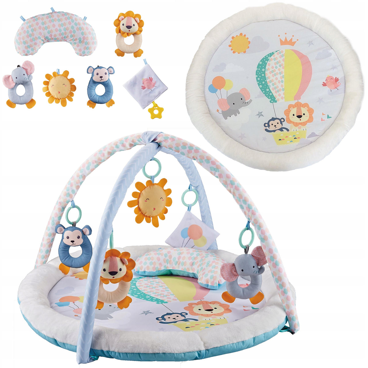 EDUCATIONAL MAT FOR BABIES PLUSH PLAYPEN COCOON INTERACTIVE PILLOW Manufacturer code 012828