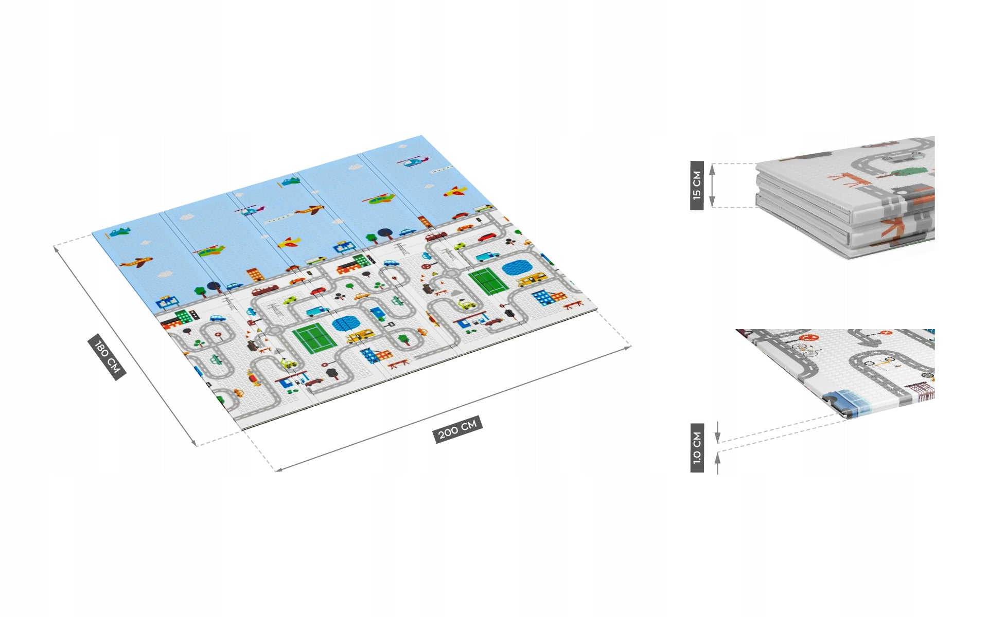 Lavinamasis kilimėlis Fluxar home MA-1013, 180×200cm