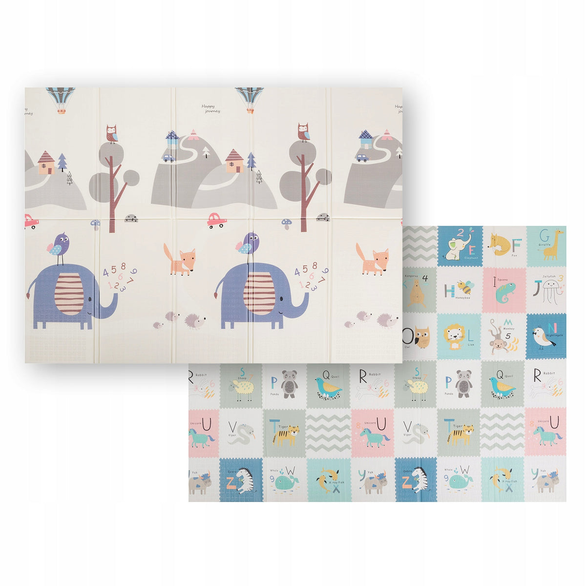 EDUCATIONAL MAT FOR CHILDREN folding double-sided 150x200 KiddyMoon FM-001 Packaging status original