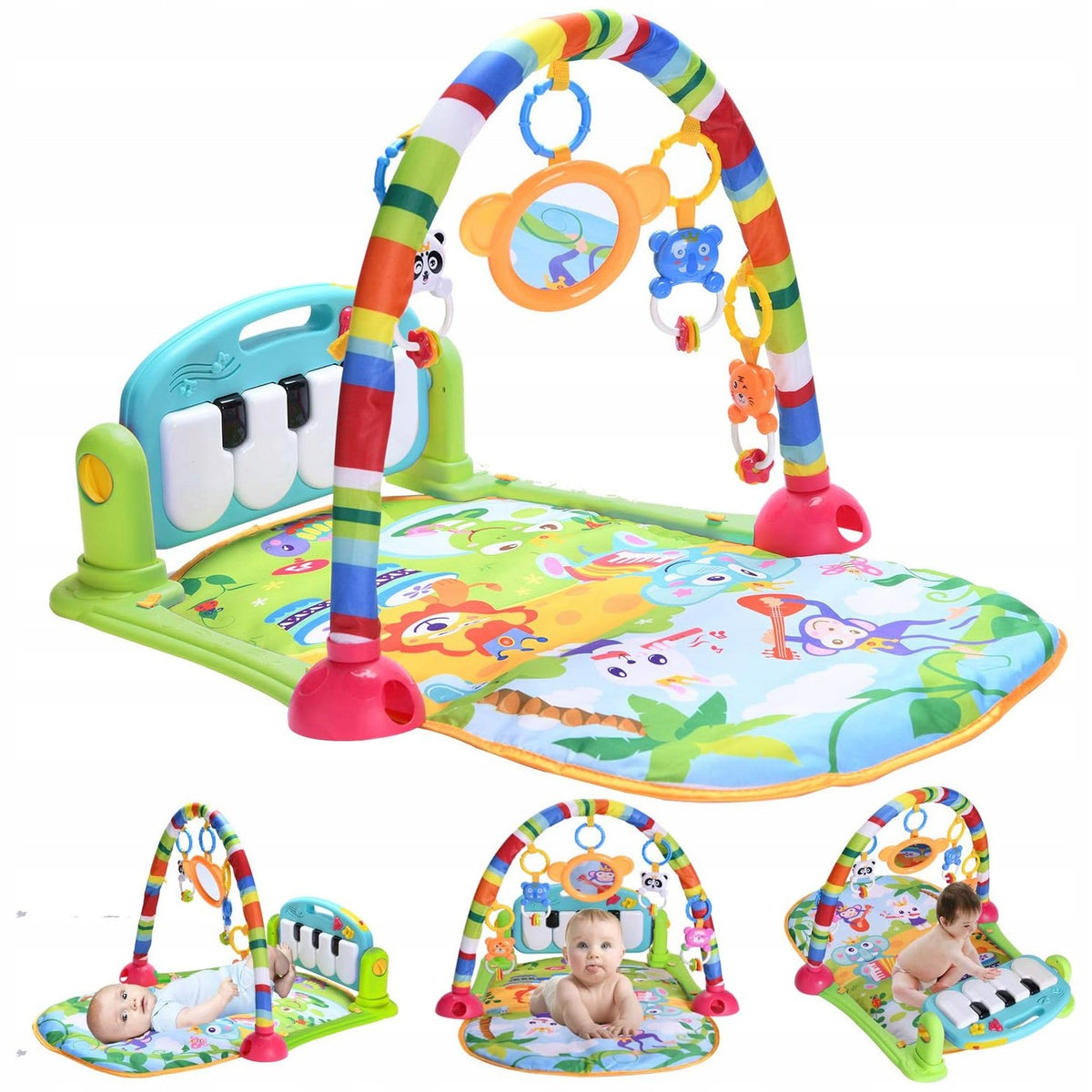 EDUCATIONAL MAT INTERACTIVE PIANO RATTLE TOYS FOR CHILDREN GIFT Manufacturer code Mata interaktywna z pianinkiem