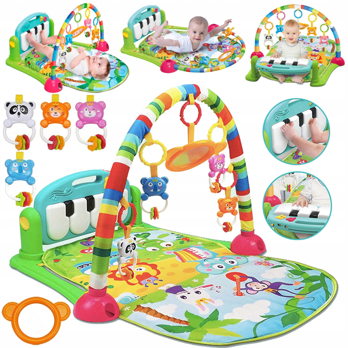 EDUCATIONAL MAT INTERACTIVE PIANO RATTLE TOYS FOR CHILDREN GIFT