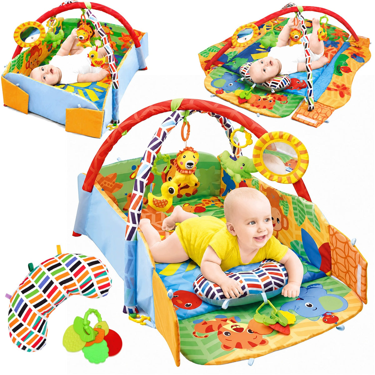 EDUCATIONAL MAT INTERACTIVE PLAYPEN RATTLE TOYS FOR CHILDREN GIFT