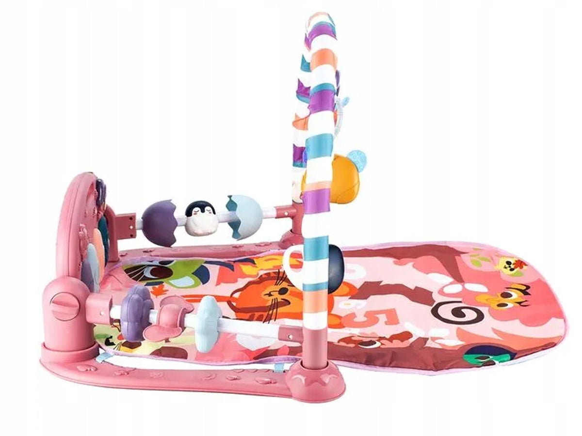 EDUCATIONAL MAT PIANO FOR PLAYING Sound RATTLES TEETHERS FOR BABIES Color pink