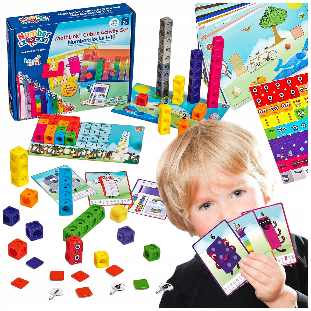 EDUCATIONAL MATH BLOCKS 1 - 10 SET EDUCATIONAL STEM BOY'S DAY