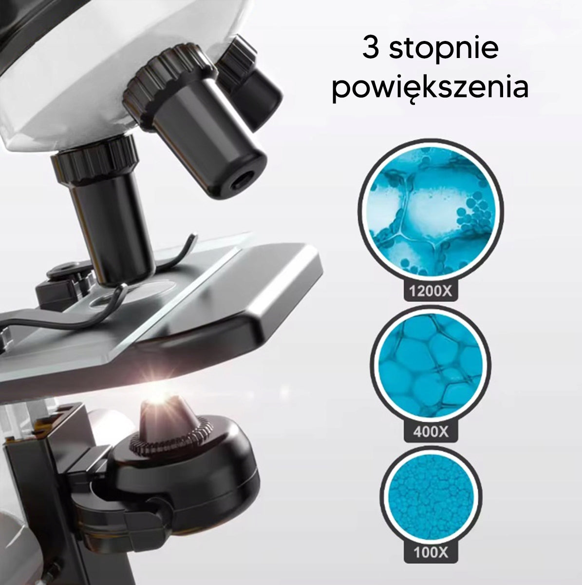 EDUCATIONAL MICROSCOPE APPROXIMATION 1200X LED LIGHT GIFT FOR BABY Manufacturer code APT_DA199