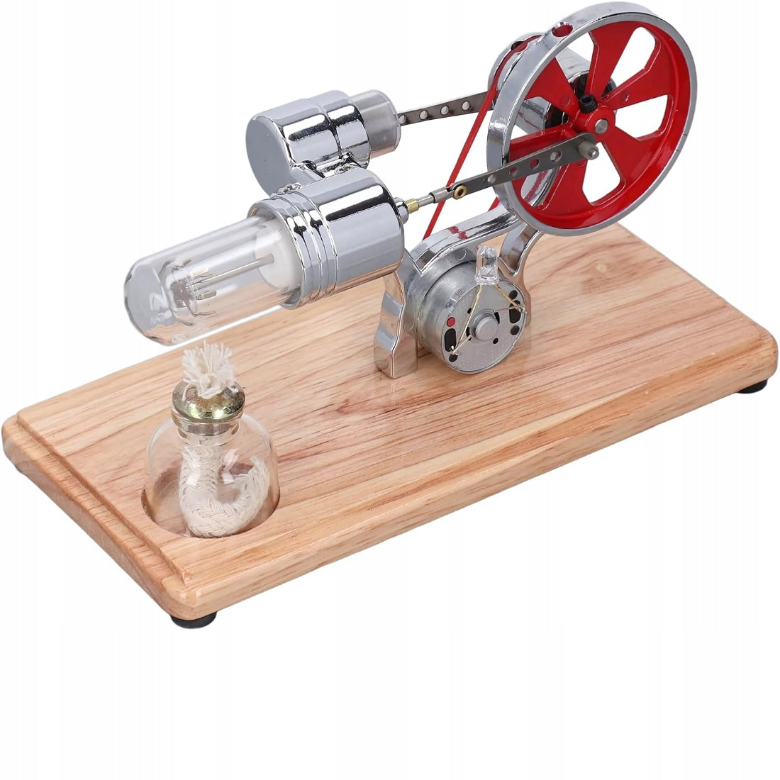 EDUCATIONAL MODEL OF STIRLING ENGINE EXPERIMENT BURNER ENERGY GENERATOR